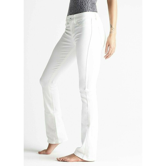 Yummie Mid Rise Bootcut Jeans Womens Sz 29 Slimming Tummy Control White JY7-016 - Picture 11 of 11